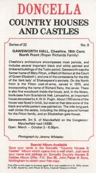 1981 Doncella Country Houses and Castles #9 Gawsworth Hall, Cheshire. 16th Cent. - North Front Back