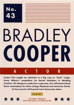 2015 Panini Americana - Black #43 Bradley Cooper Back