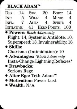 1989 Mayfair Games DC Heroes #NNO Black Adam Back