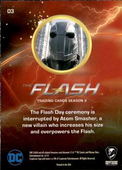 2017 Cryptozoic The Flash Season 2 #3 A Smashing Celebration Back