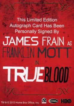 2013 Rittenhouse True Blood Archives - Autographs #NNO James Frain Back