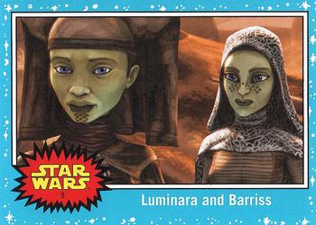 2017 Topps Star Wars Journey To The Last Jedi #9 Luminara and Barriss Front