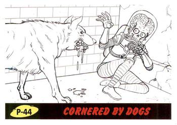 2017 Topps Mars Attacks The Revenge #P-44 Cornered by Dogs Front