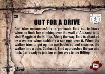 2017 Topps The Walking Dead Season 7 #28 Out For A Drive Back