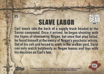 2017 Topps The Walking Dead Season 7 #35 Slave Labor Back