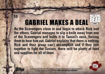 2017 Topps The Walking Dead Season 7 #59 Gabriel Makes A Deal Back