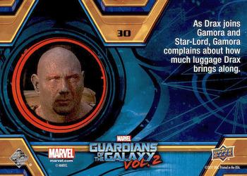 2017 Upper Deck Marvel Guardians of the Galaxy Vol. 2 #30 The Luggage Back