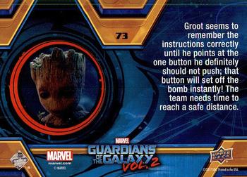 2017 Upper Deck Marvel Guardians of the Galaxy Vol. 2 #73 The Button Back