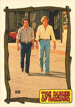 1983 Donruss The Dukes of Hazzard #20 Bo and Luke Front