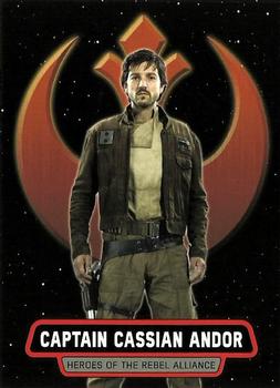 2017 Topps Star Wars Rogue One Series 2 - Heroes of the Rebel Alliance #HR-3 Captain Cassian Andor Front