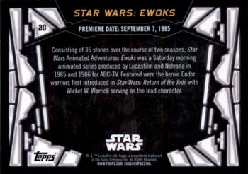 2017 Topps Star Wars 40th Anniversary - Blue #20 Star Wars: Ewoks Back