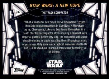 2017 Topps Star Wars 40th Anniversary - Blue #24 The Trash Compactor Back