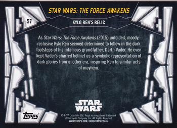 2017 Topps Star Wars 40th Anniversary - Blue #57 Kylo Ren's Relic Back