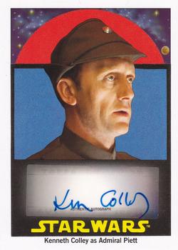 2017 Topps Star Wars 1978 Sugar Free Wrappers - Autographs #NNO Kenneth Colley / Admiral Piett Front