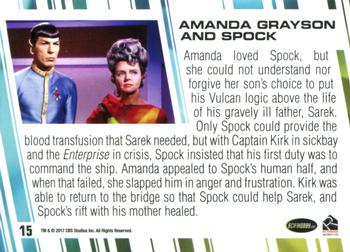 2017 Rittenhouse Women of Star Trek 50th Anniversary #15 Amanda Grayson Back