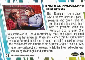2017 Rittenhouse Women of Star Trek 50th Anniversary #20 Romulan Commander Back