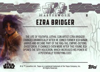 2017 Topps Star Wars Masterwork #8 Ezra Bridger Back