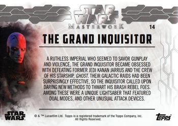 2017 Topps Star Wars Masterwork #14 The Grand Inquisitor Back