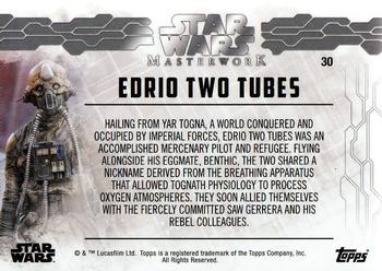 2017 Topps Star Wars Masterwork #30 Edrio Two Tubes Back