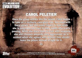 2017 Topps The Walking Dead: Evolution #23 Carol Peletier Back