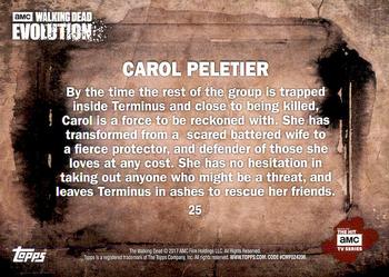 2017 Topps The Walking Dead: Evolution #25 Carol Peletier Back