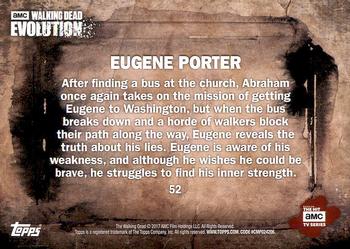 2017 Topps The Walking Dead: Evolution #52 Eugene Porter Back