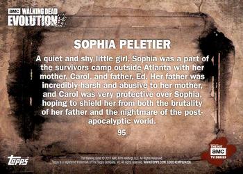 2017 Topps The Walking Dead: Evolution #95 Sophia Peletier Back