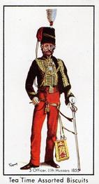 1974 Tea Time Biscuits British Soldiers Through the Ages #5 Officer, 11th Hussars 1855 Front