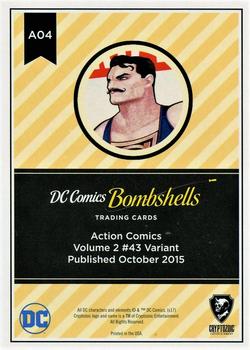 2017 Cryptozoic DC Comics Bombshells #A04 Action Comics - Volume 2 #43 Back