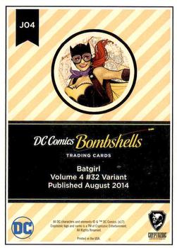 2017 Cryptozoic DC Comics Bombshells #J04 Batgirl - Volume 4 #32 Back