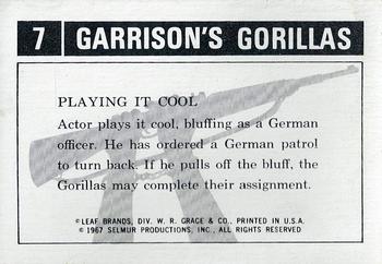 1967 Leaf Garrison's Gorillas #7 Playing It Cool Back