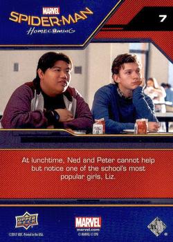2017 Upper Deck Marvel Spider-Man Homecoming #7 Girl Watching Back