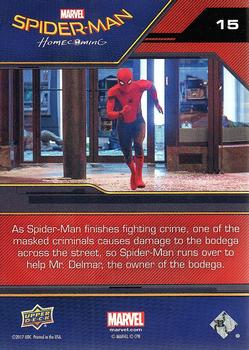 2017 Upper Deck Marvel Spider-Man Homecoming #15 Save the Bodega! Back