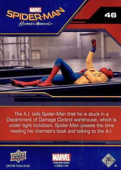 2017 Upper Deck Marvel Spider-Man Homecoming #46 Passing the Time Back