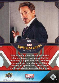 2017 Upper Deck Marvel Spider-Man Homecoming #98 Iron Man Back