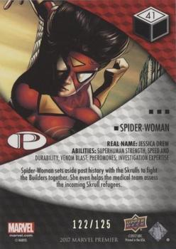 2017 Upper Deck Marvel Premier #41 Spider-Woman Back