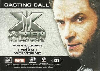2006 Rittenhouse XIII: X-Men The Last Stand - Casting Call #CC2 Hugh Jackman / Wolverine Back