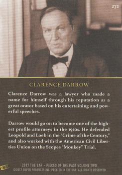 2017 The Bar Pieces of the Past #272 Clarence Darrow Back