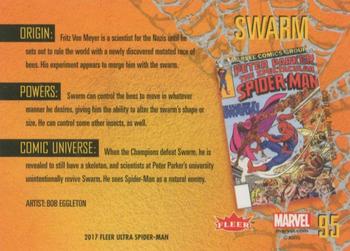 2017 Fleer Ultra Marvel Spider-Man - Silver Web Foil #95 Swarm Back