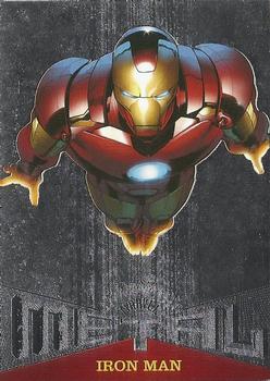 2017 Fleer Ultra Marvel Spider-Man - Marvel Metal #MM8 Iron Man Front