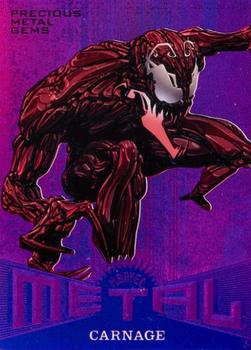 2017 Fleer Ultra Marvel Spider-Man - Marvel Metal Precious Metal Gems Purple #MM14 Carnage Front