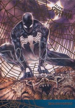 2017 Fleer Ultra Marvel Spider-Man - Milestones Gold Web Foil Autographs #M-9 Black is Back Front