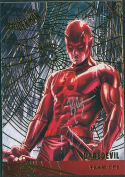 2017 Fleer Ultra Marvel Spider-Man - Team Ups Gold Web Foil Autographs #TU1 Daredevil Front