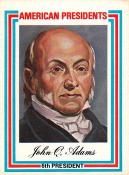 1974 Visual Panographics US Presidents #6th John Quincy Adams Front