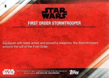 2017 Topps Star Wars: The Last Jedi #9 First Order Stormtrooper Back