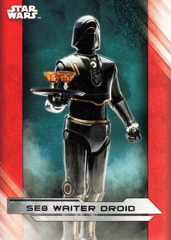 2017 Topps Star Wars: The Last Jedi #34 SE8 Waiter Droid Front