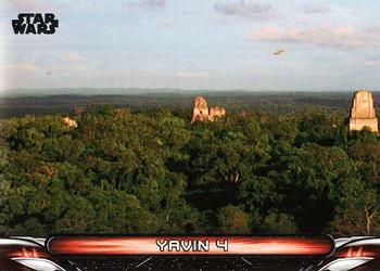 2017 Topps Star Wars: Galactic Files Reborn - Locations #L-4 Yavin 4 Front