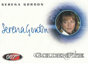 2008 Rittenhouse James Bond In Motion - Autographs 40th Anniversary Design #A112 Serena Gordon Front