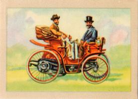 1955 Chocolat Jacques Retrospective de l'automobile #7 1895 - Peugeot Front
