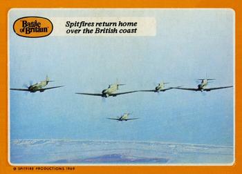1969 A&BC Battle of Britain #36 Spitfires return home over the British coast Front